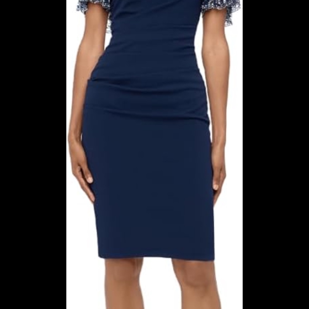 NWT Betsy&Adam Dark Navy Blue dress size 4P
